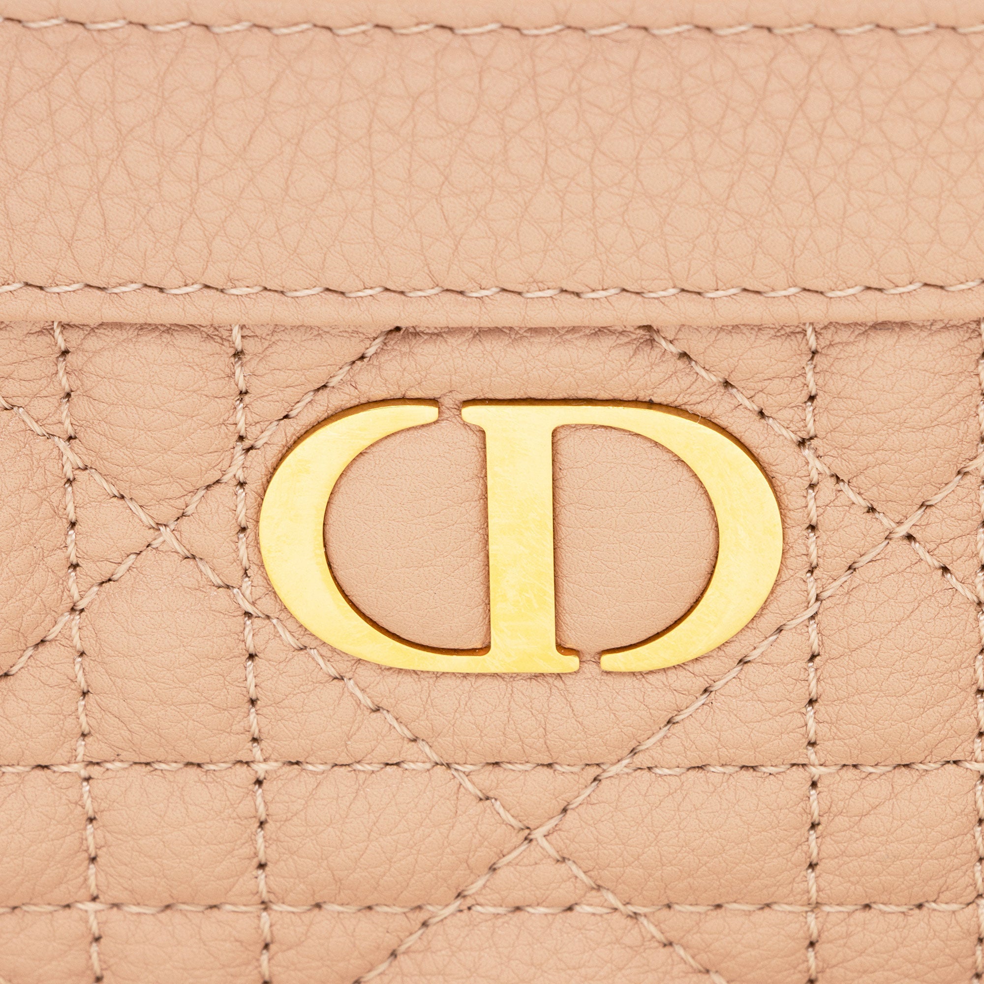 Dior Cannage Calfskin Caro Every Dior Pouch on Chain