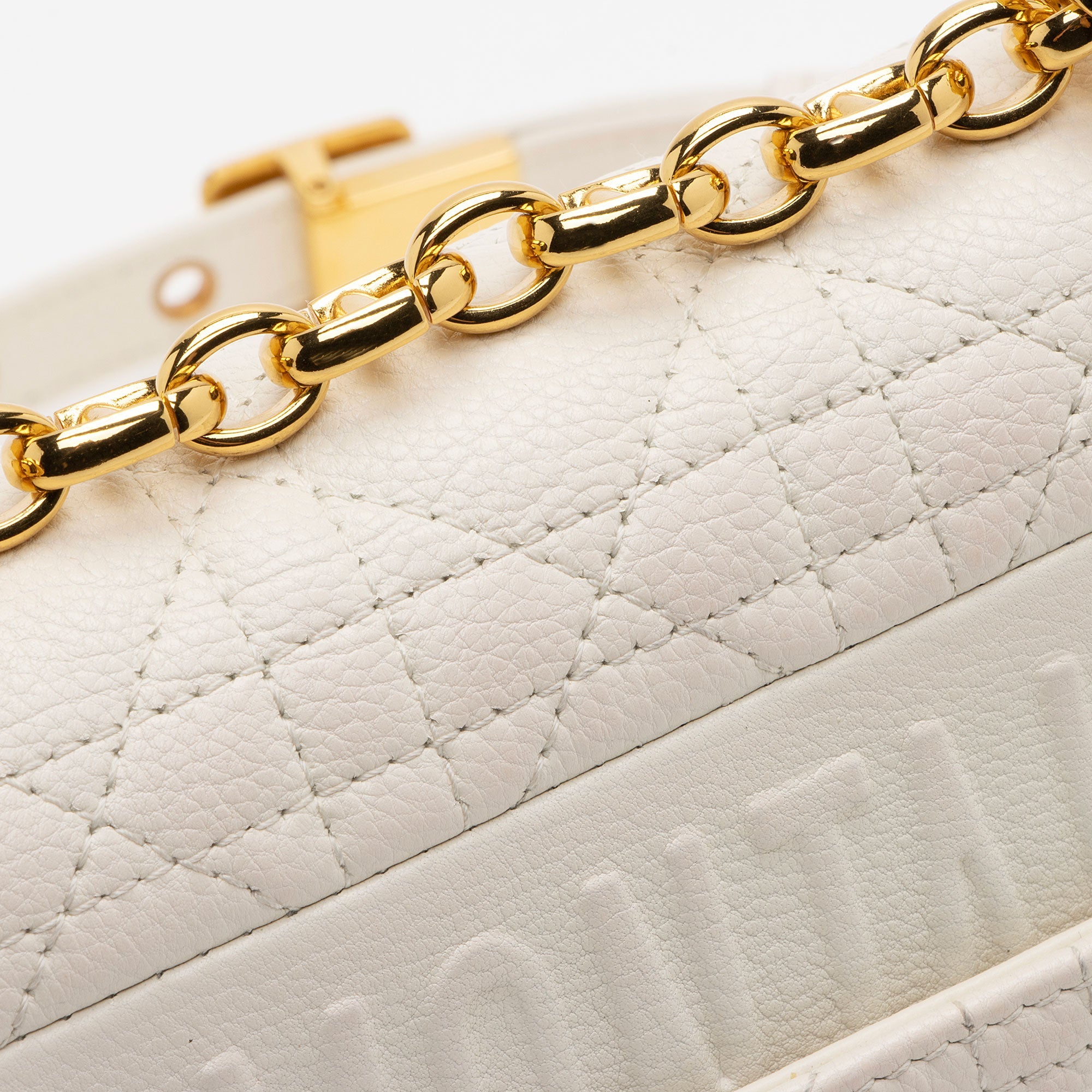 Dior Cannage Calfskin Caro Small Shoulder Bag