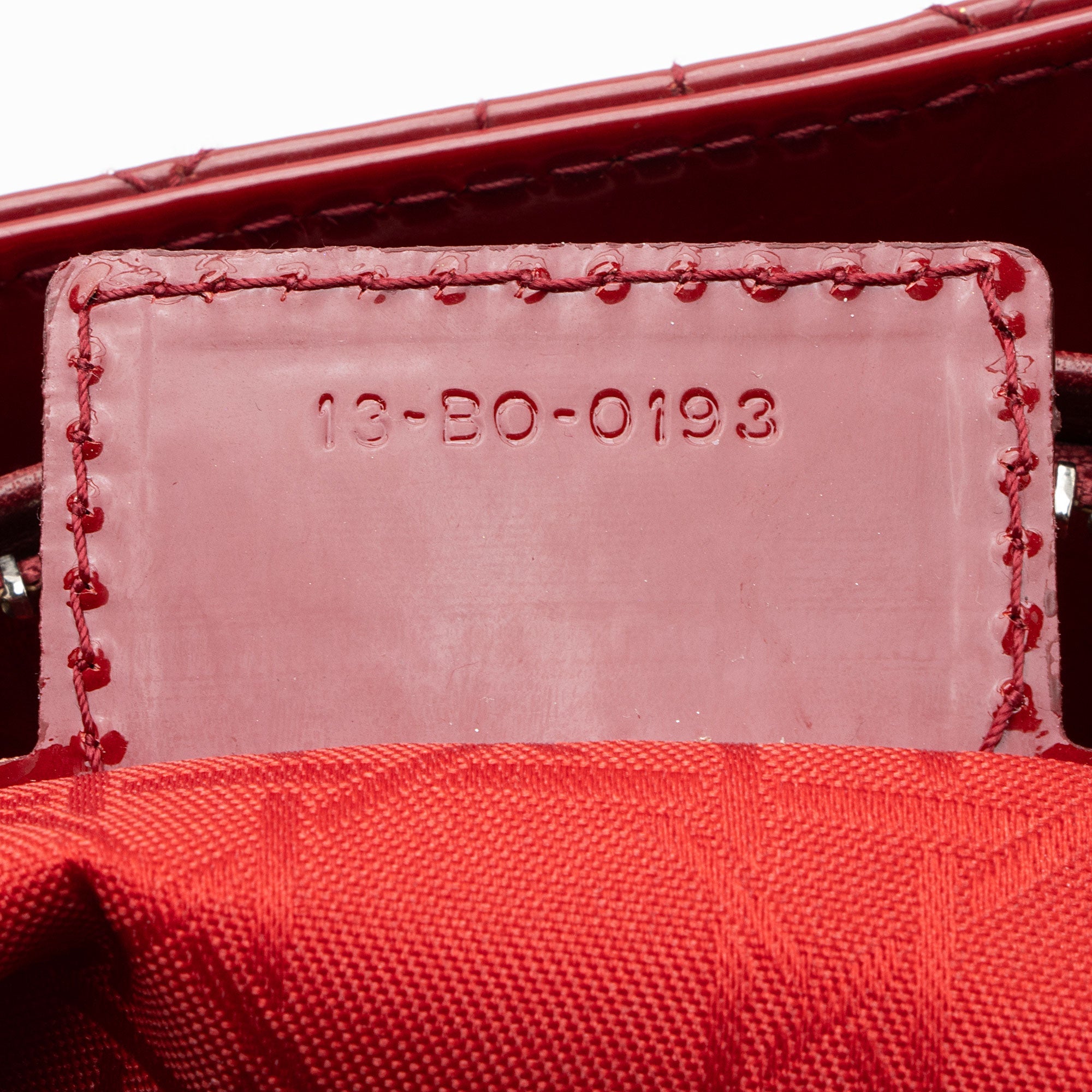 Dior Cannage Patent Leather Lady Dior Large Tote