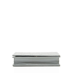 Dior Cannage Patent Leather Lady Dior Wallet on Chain