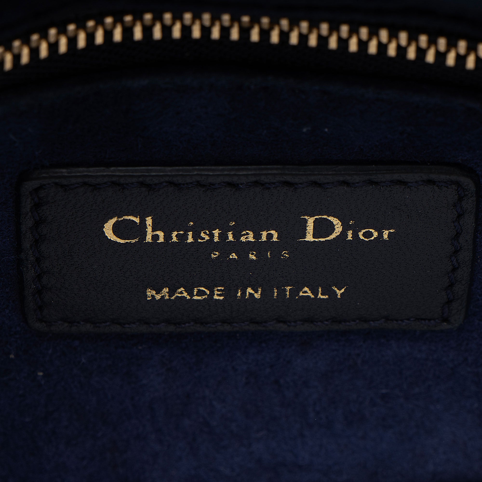 Dior Cannage Velvet Crystal Lady Dior Mini Tote