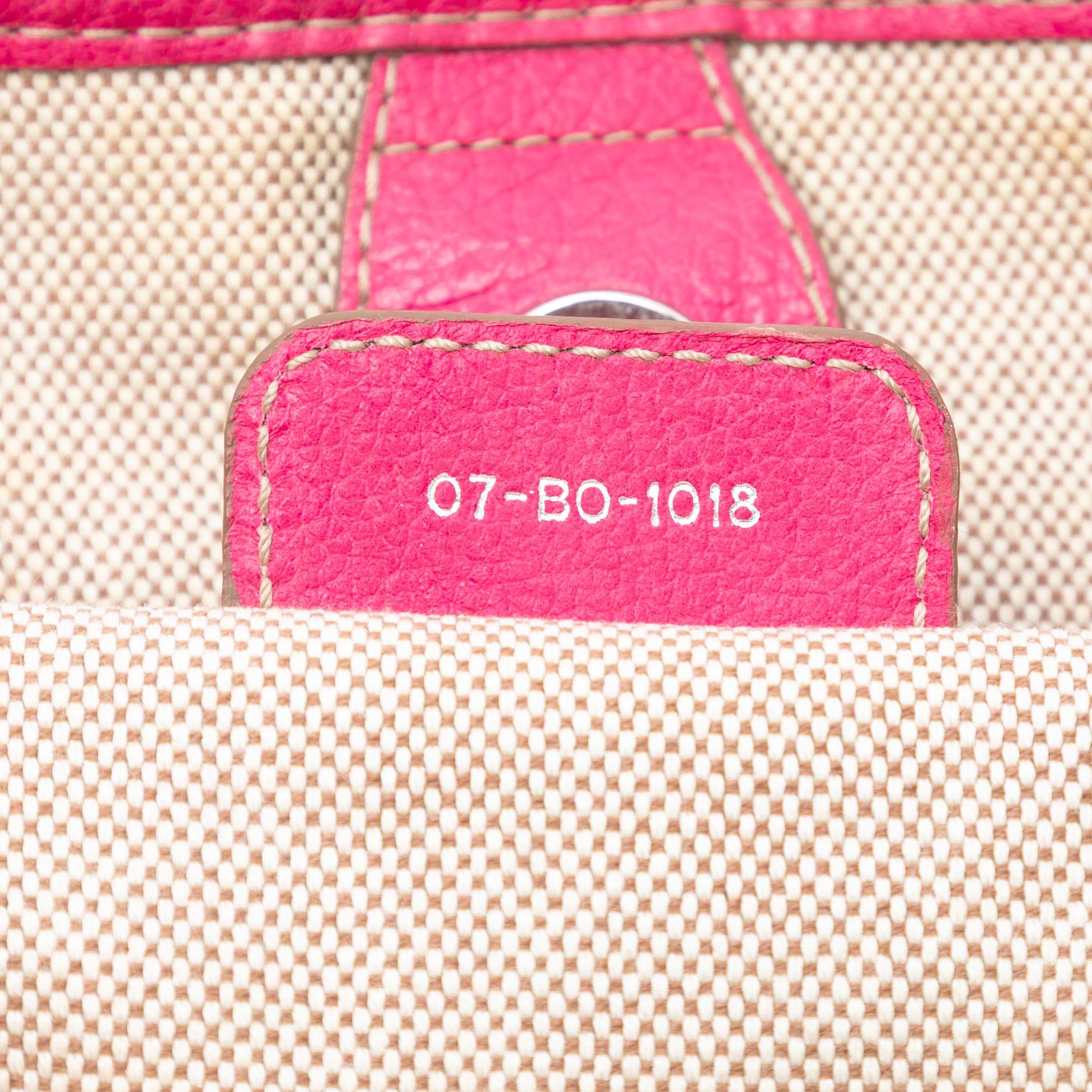 Dior Canvas Cannage Print Cherie Shopper Tote