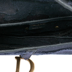 Dior Canvas Embroidered Camouflage Saddle Bag