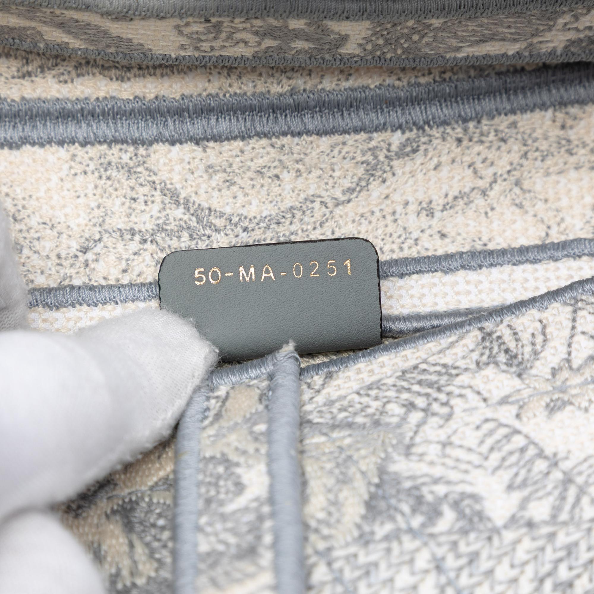Dior Canvas Embroidered Toile de Jouy Saddle Bag