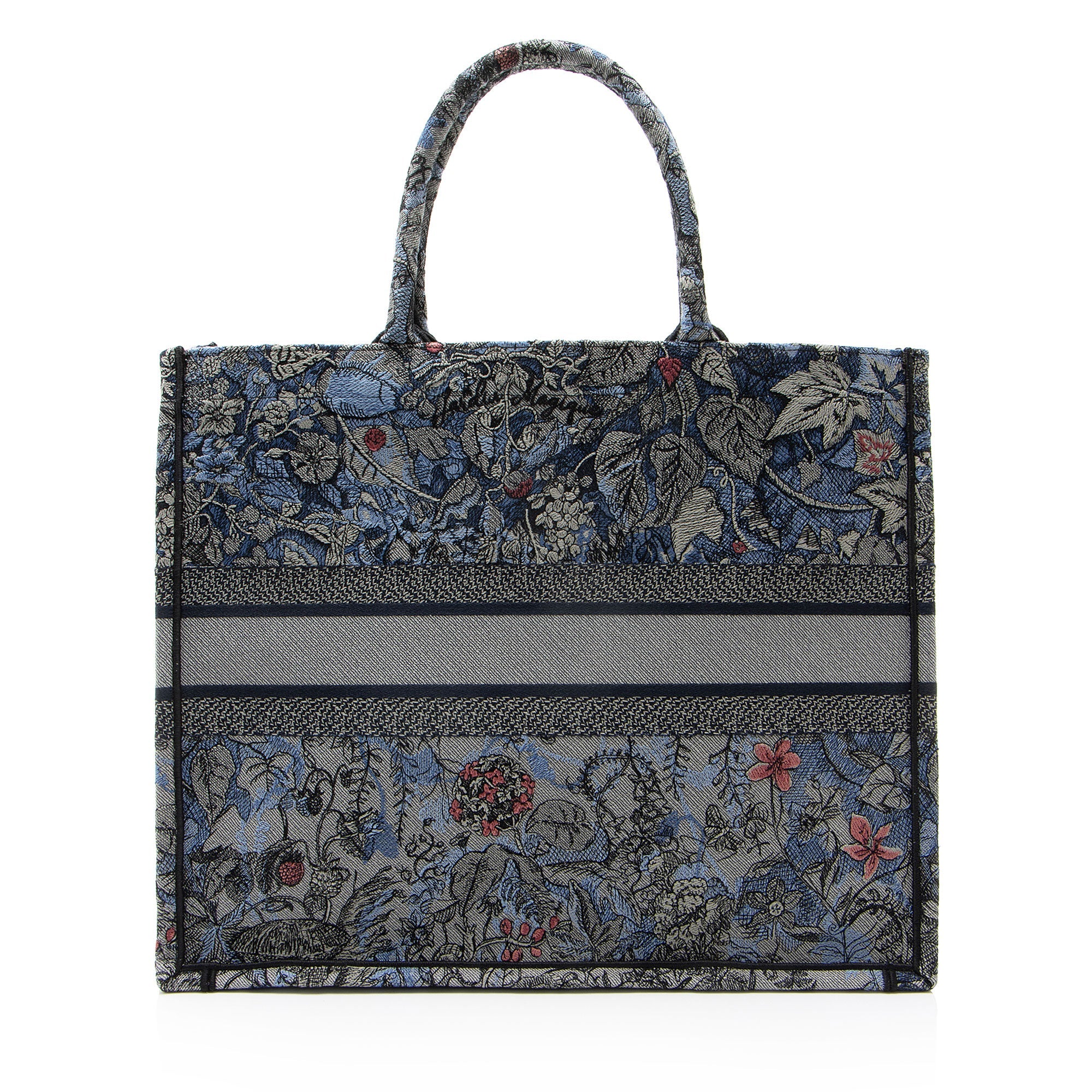 Dior Canvas Le Jardin Magique Large Book Tote