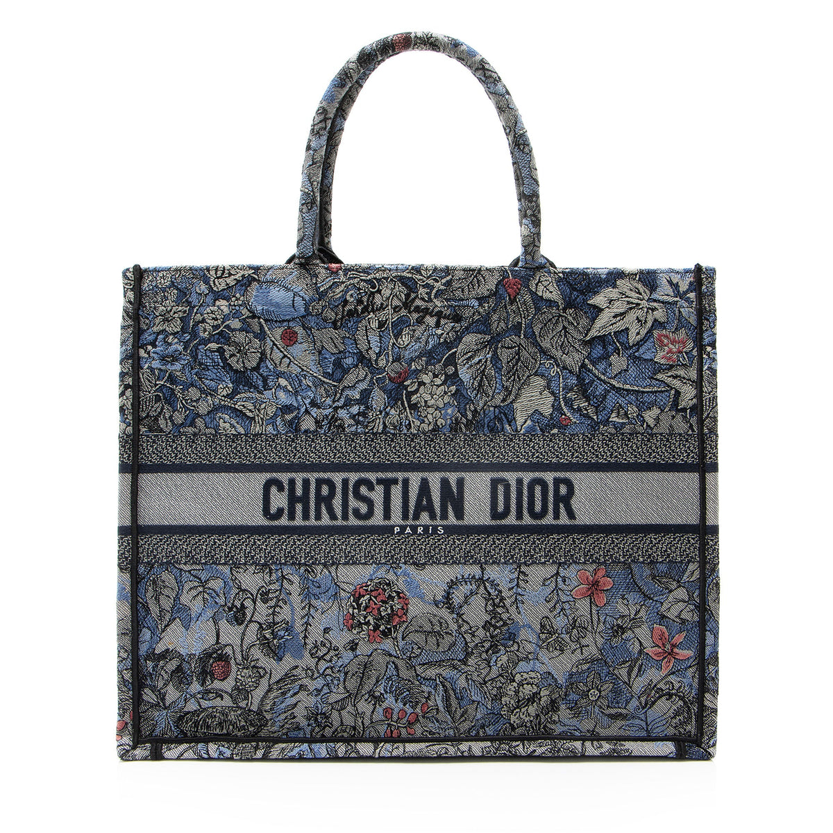 Dior Canvas Le Jardin Magique Large Book Tote