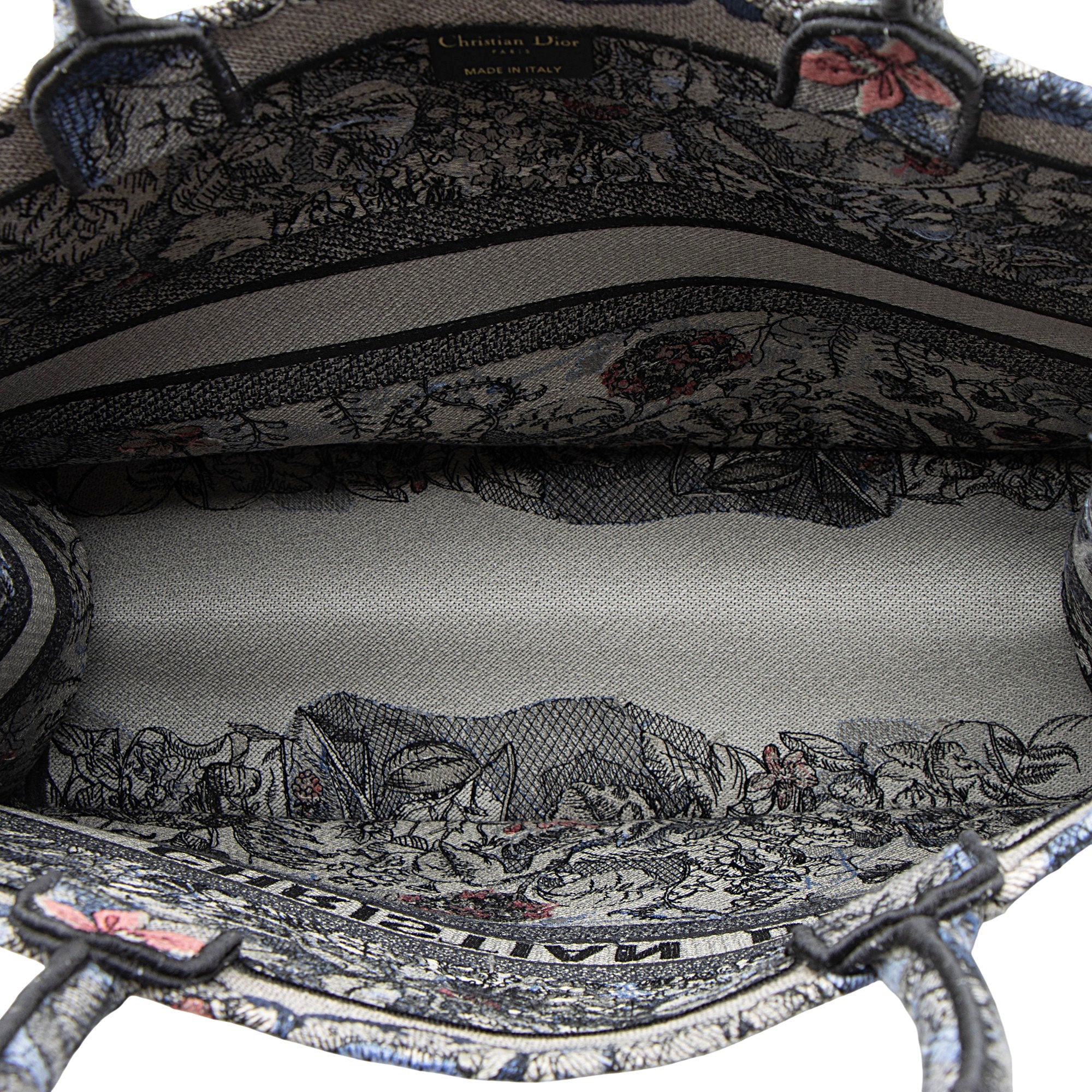 Dior Canvas Le Jardin Magique Large Book Tote