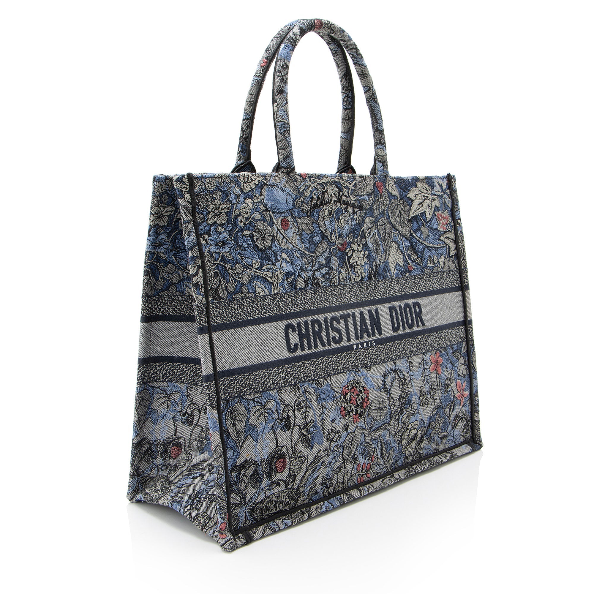 Dior Canvas Le Jardin Magique Large Book Tote