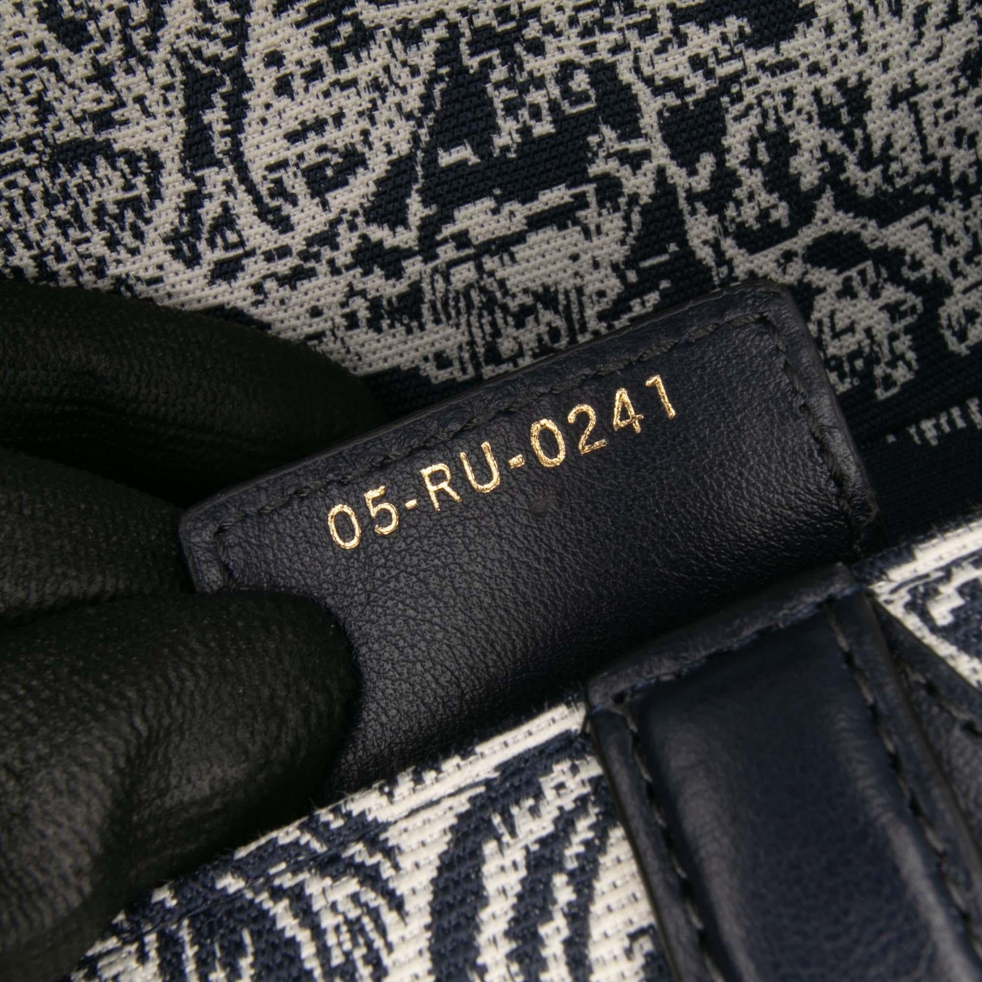 Dior Canvas Reverse Embroidered Toile De Jouy Saddle Bag