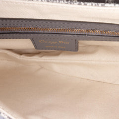Dior Canvas Reverse Embroidered Toile De Jouy Saddle Bag