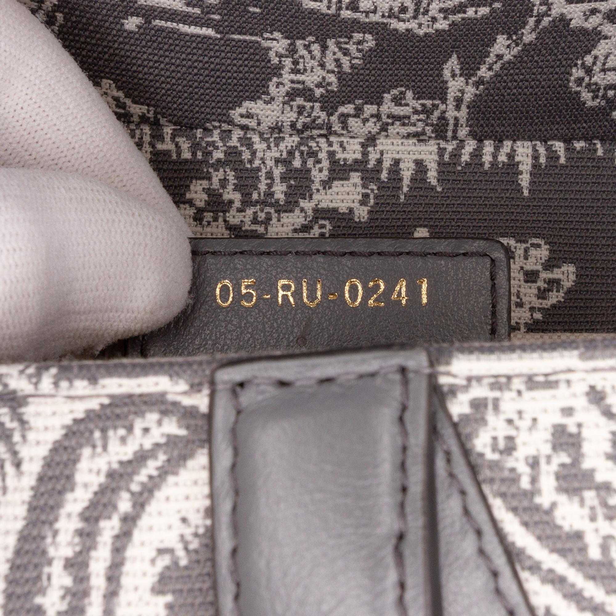 Dior Canvas Reverse Embroidered Toile De Jouy Saddle Bag