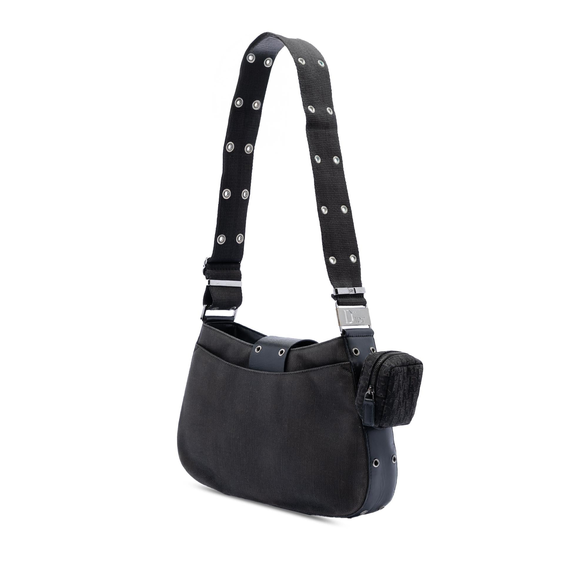 Dior Canvas Street Chic Columbus Shoulder Bag