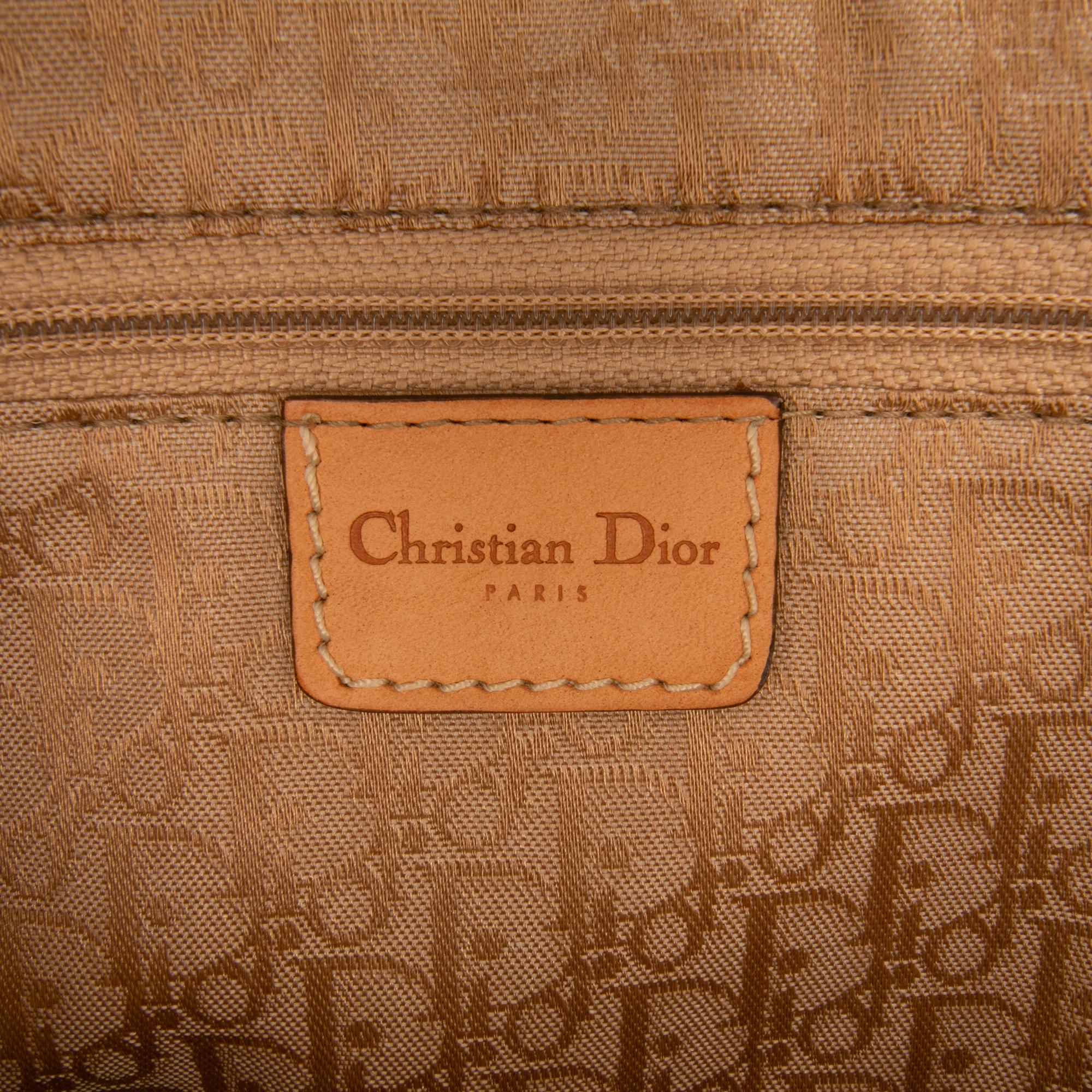 Dior Canvas and Leather Street Chic Columbus Shoulder Bag
