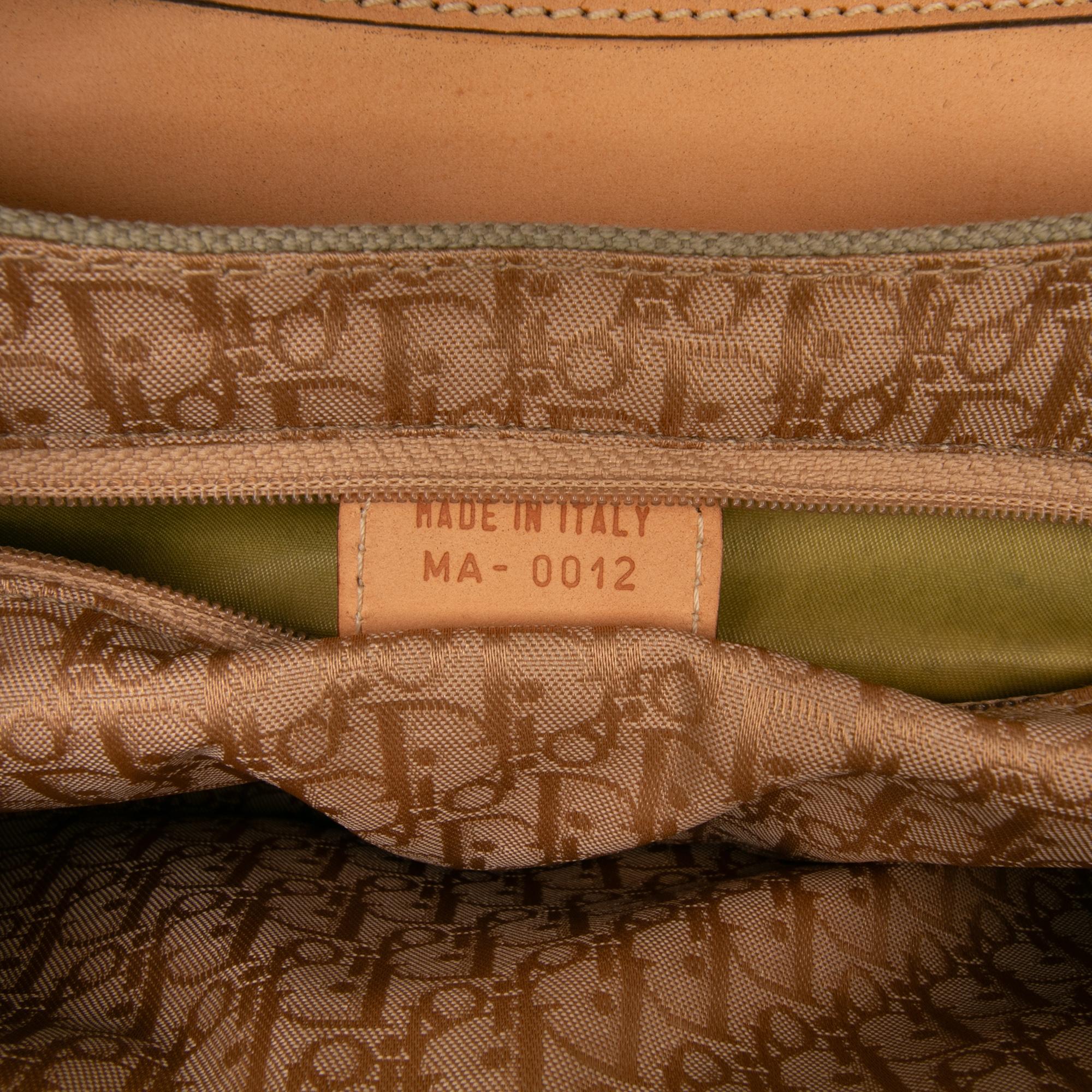 Dior Canvas and Leather Street Chic Columbus Shoulder Bag