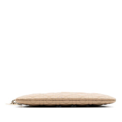 Dior Coated Canvas Cannage Lady Dior Panarea Clutch