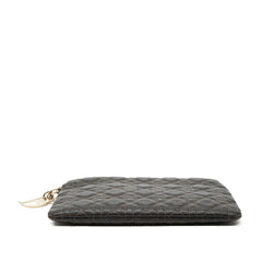 Dior Coated Canvas Cannage Lady Dior Panarea Clutch