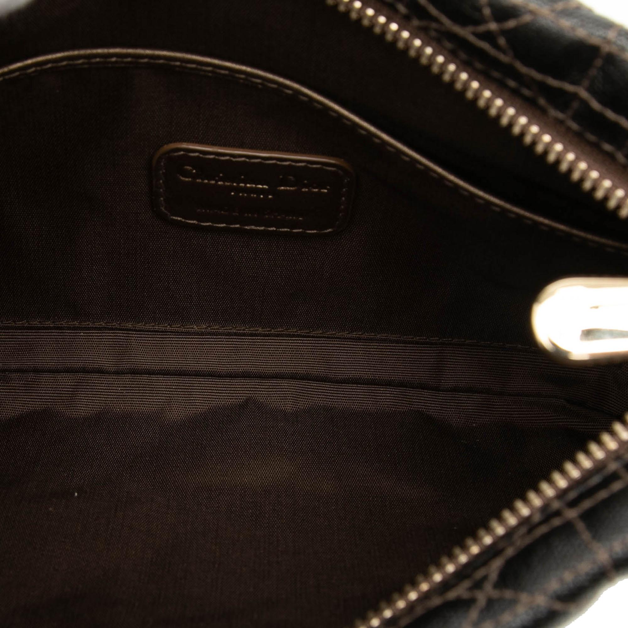 Dior Coated Canvas Cannage Lady Dior Panarea Clutch