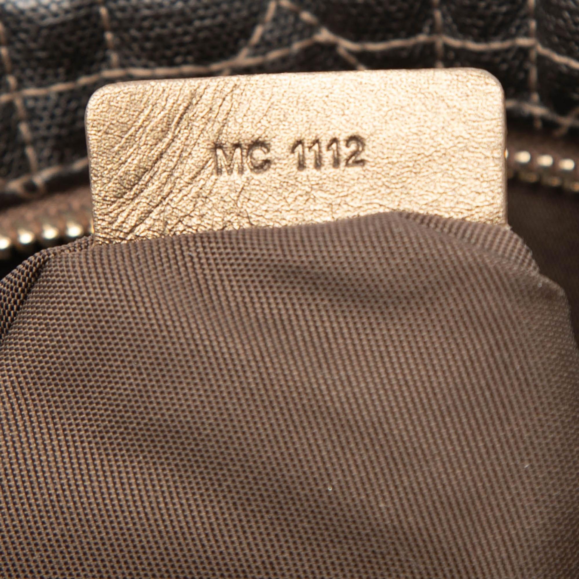 Dior Coated Canvas Cannage Lady Dior Panarea Clutch