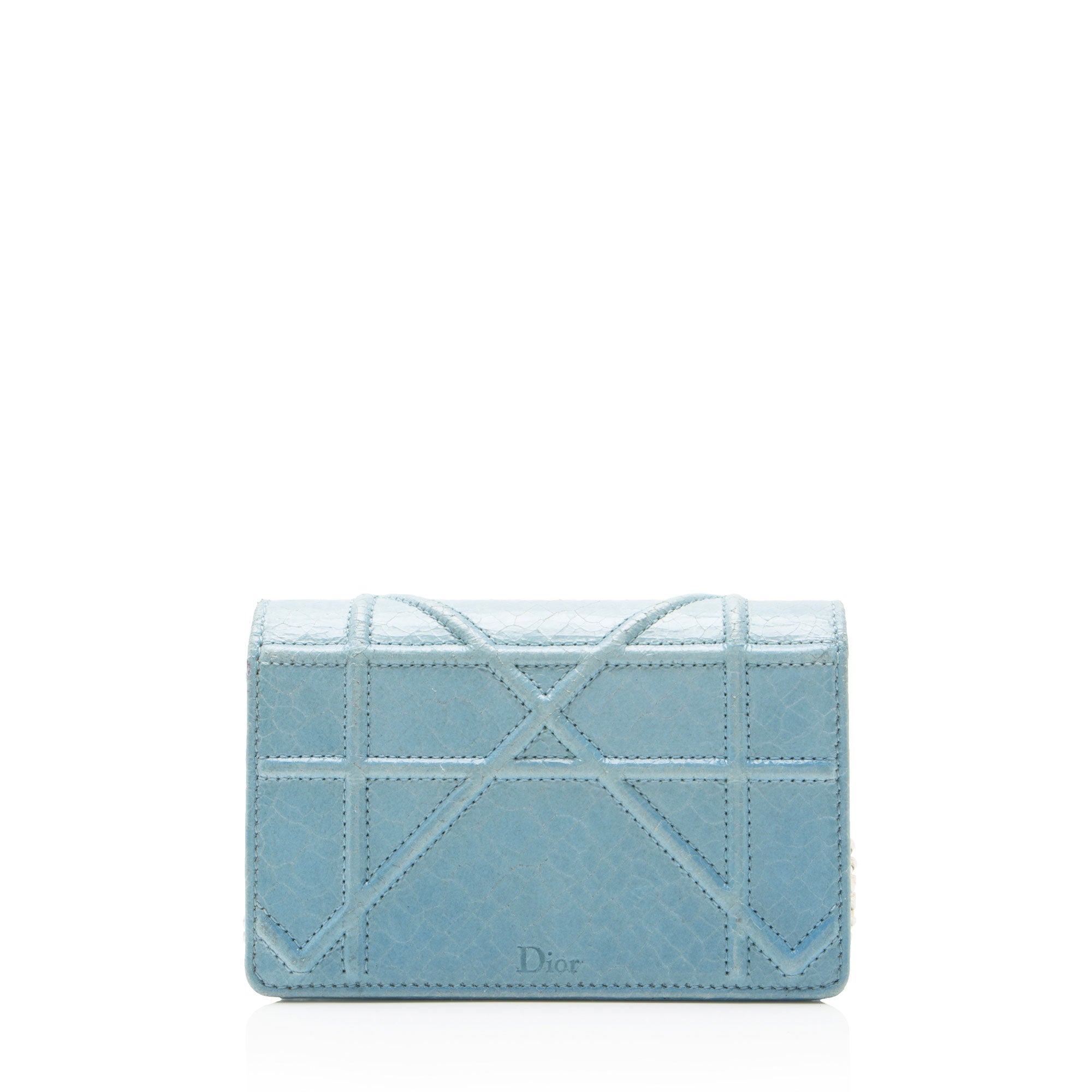 Dior Crackled Deerskin Diorama Baby Shoulder Bag