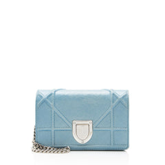 Dior Crackled Deerskin Diorama Baby Shoulder Bag