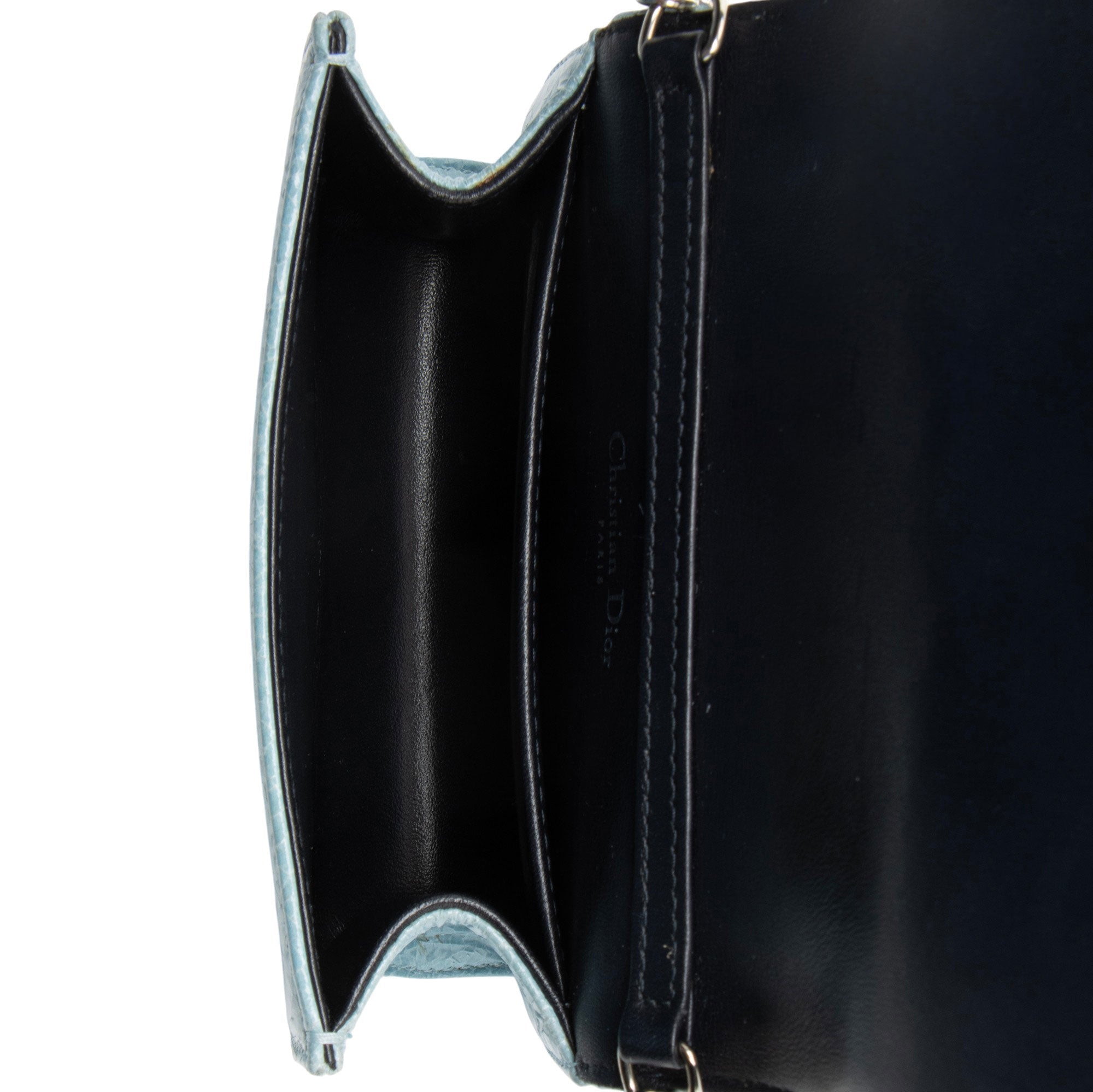 Dior Crackled Deerskin Diorama Baby Shoulder Bag