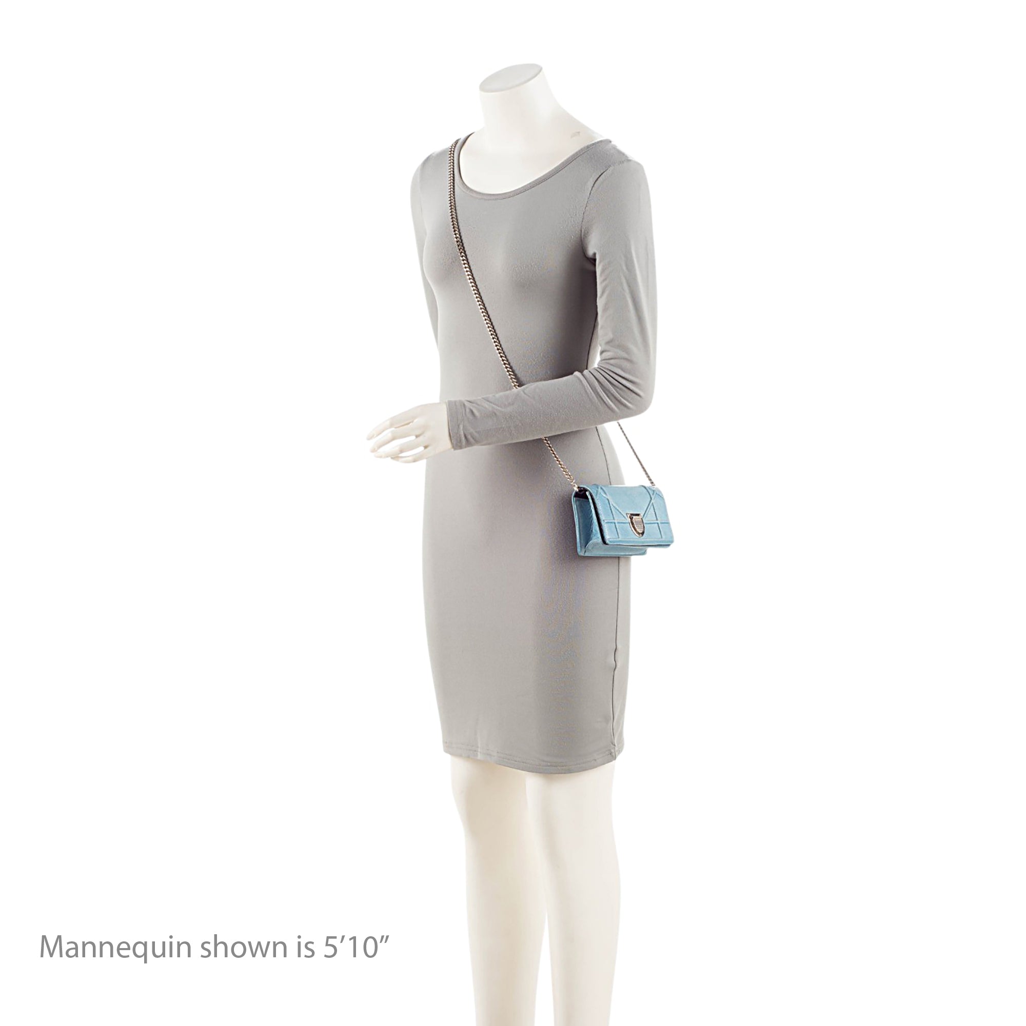 Dior Crackled Deerskin Diorama Baby Shoulder Bag