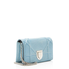 Dior Crackled Deerskin Diorama Baby Shoulder Bag
