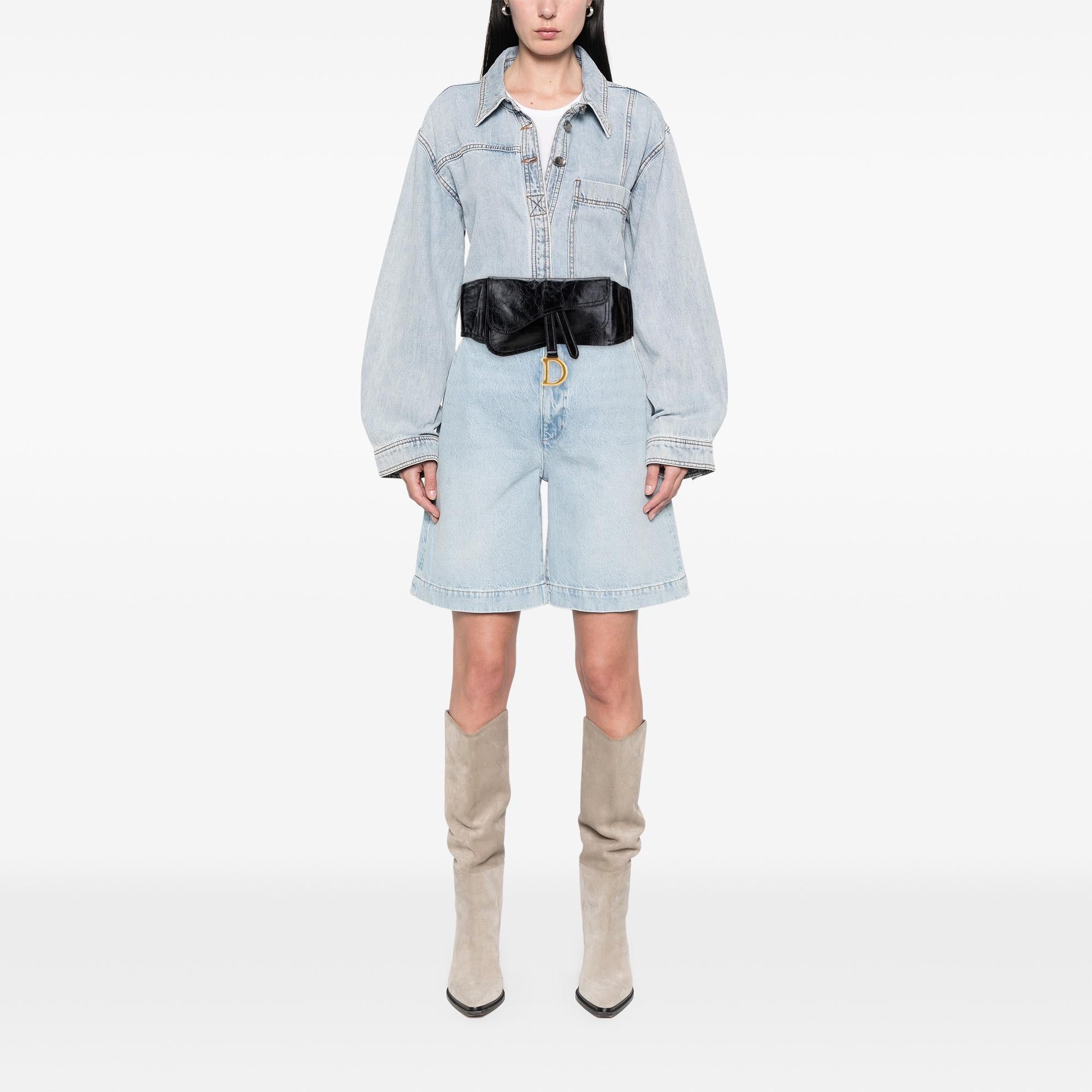 Dior Crinkled Lambskin Saddle Belt Bag