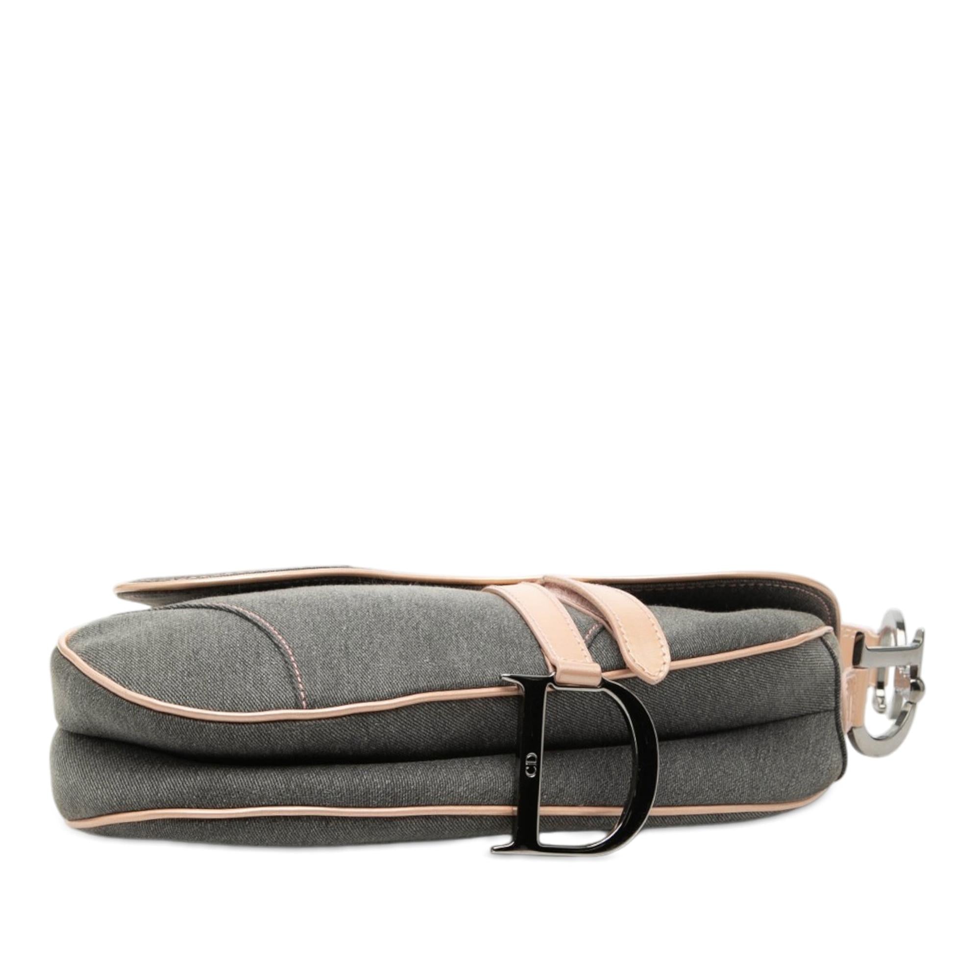 Dior Denim Jean Pocket Saddle Bag