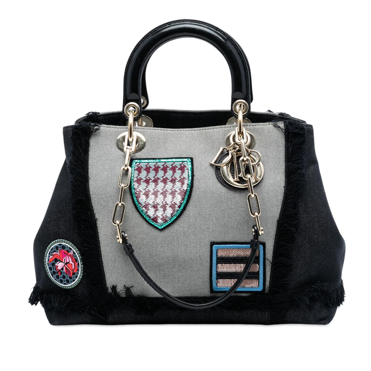 Dior Denim Patch D Light Satchel