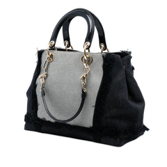 Dior Denim Patch D Light Satchel