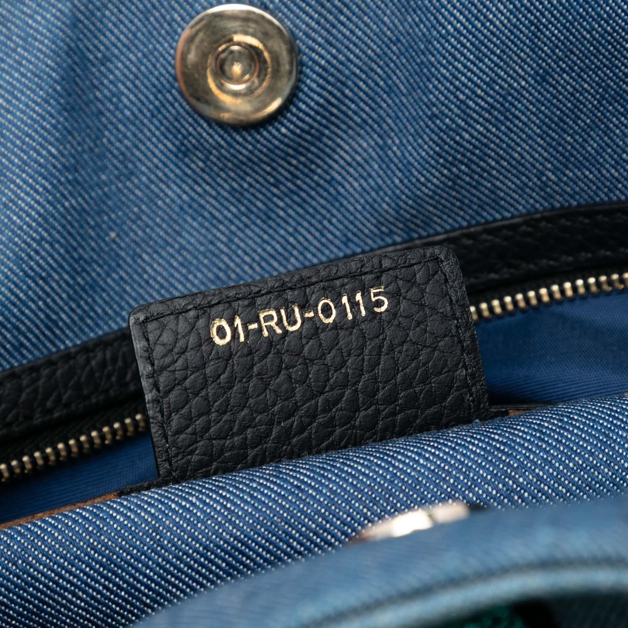 Dior Denim Patch D Light Satchel