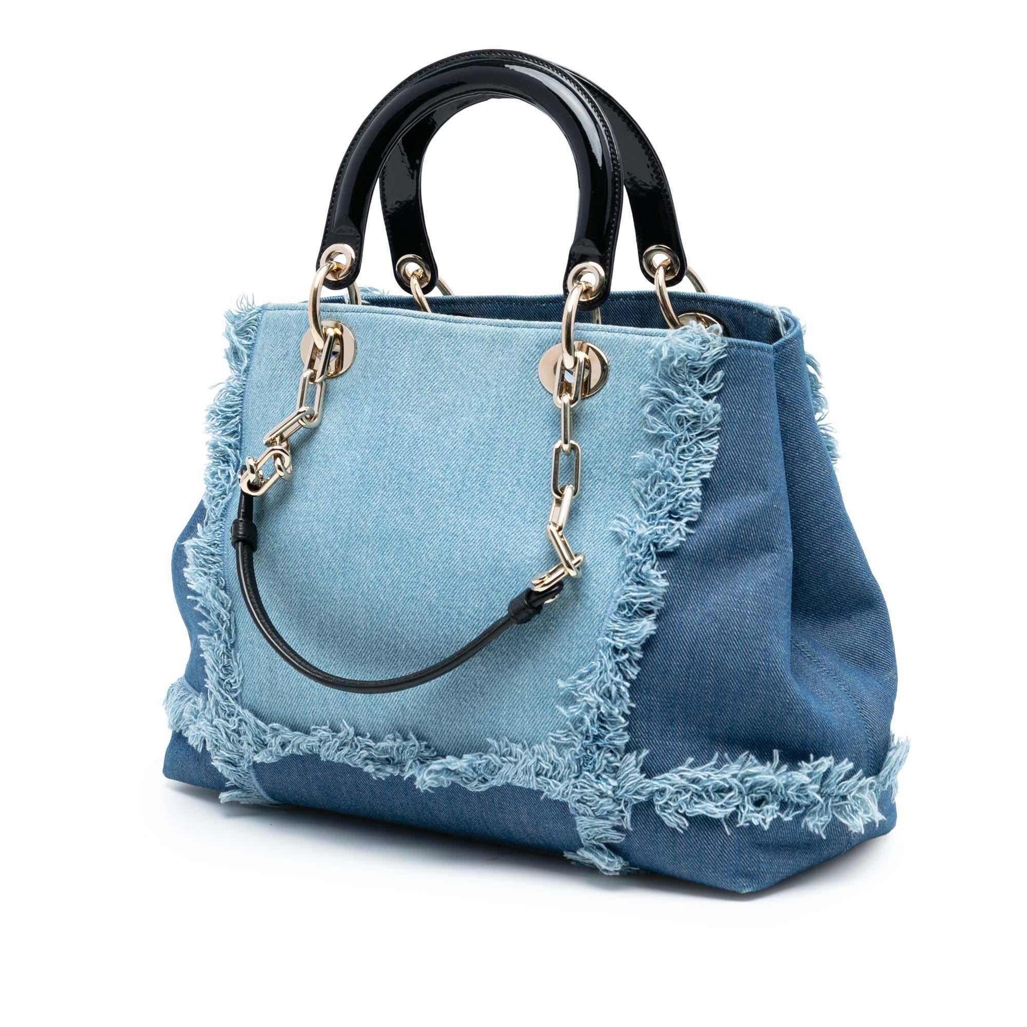 Dior Denim Patch D Light Satchel