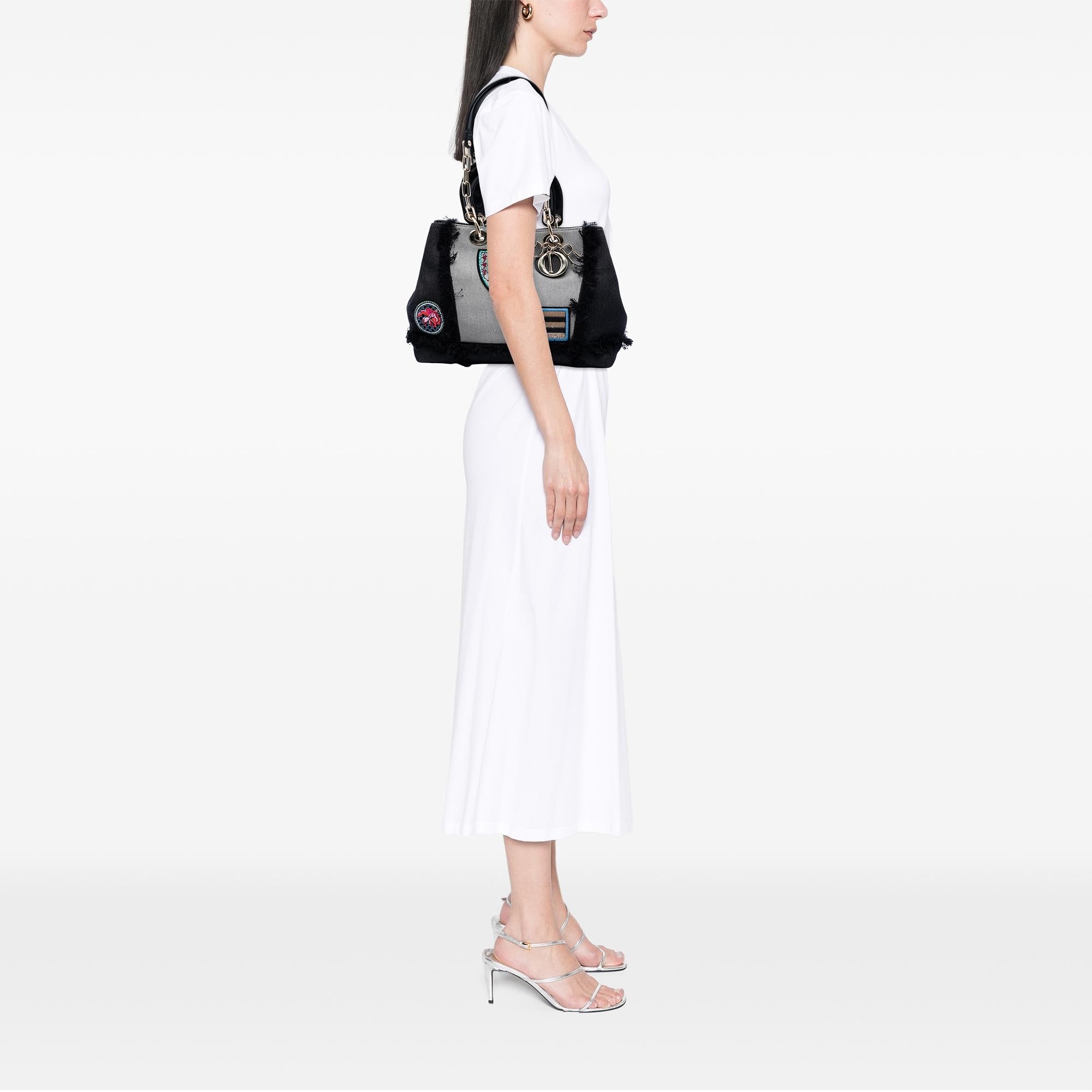 Dior Denim Patch D Light Satchel