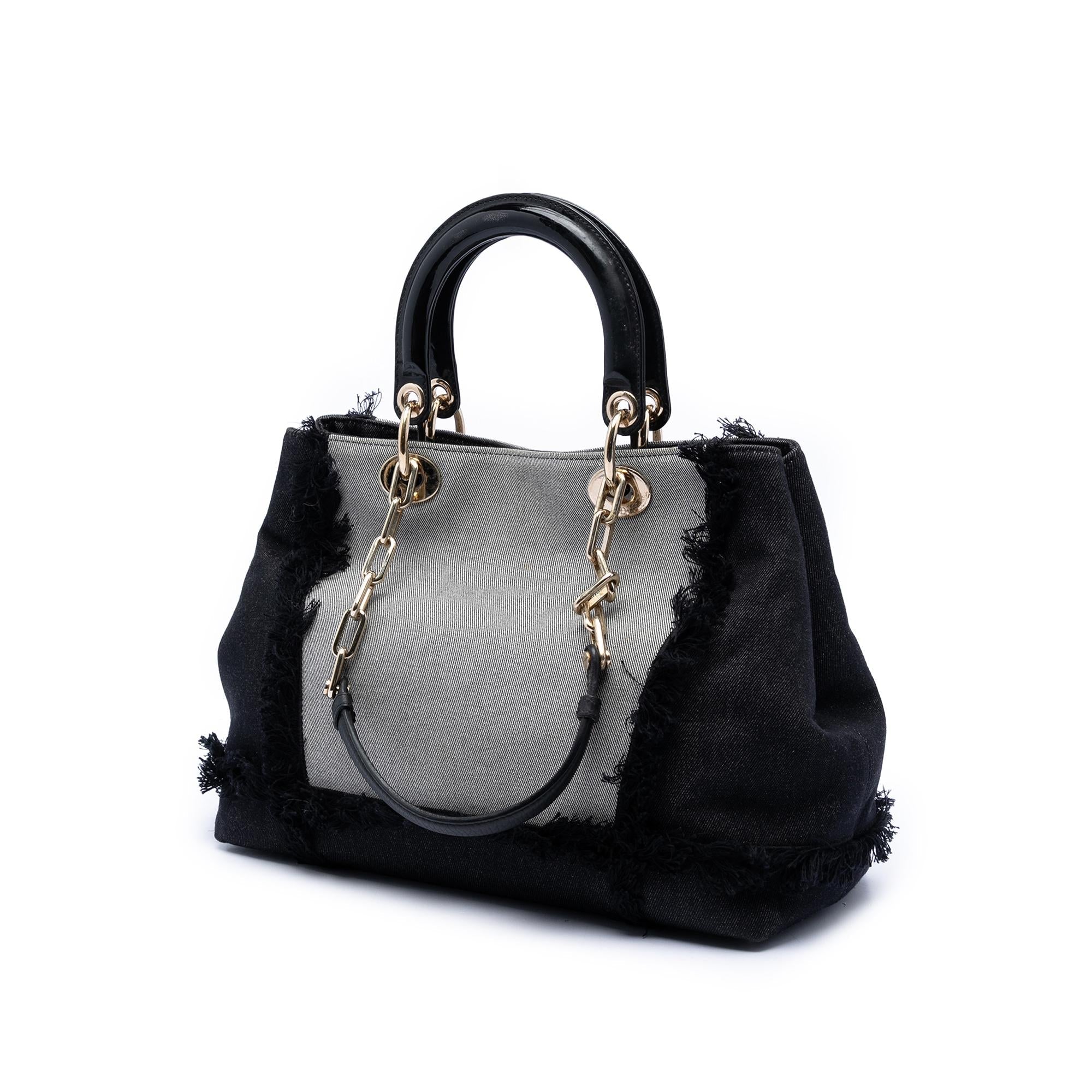 Dior Denim Patch D Light Satchel