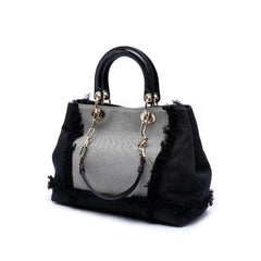 Dior Denim Patch D Light Satchel