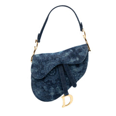 Dior Denim Tie Dye Saddle Bag