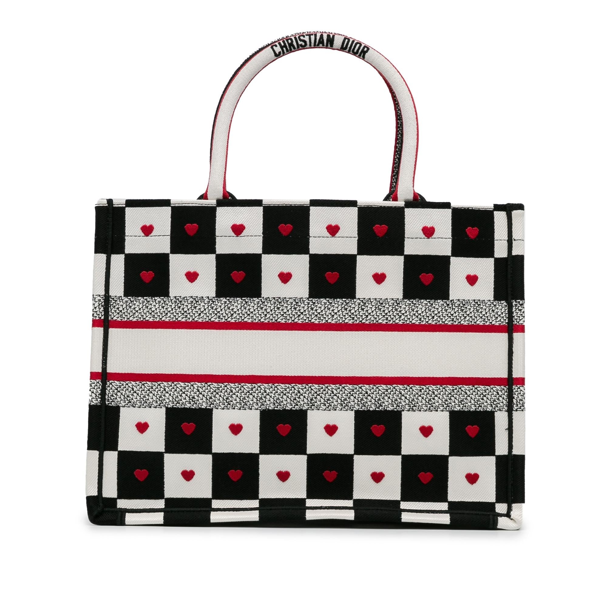 Dior DiorAmour Medium Canvas D-Chess Book Tote
