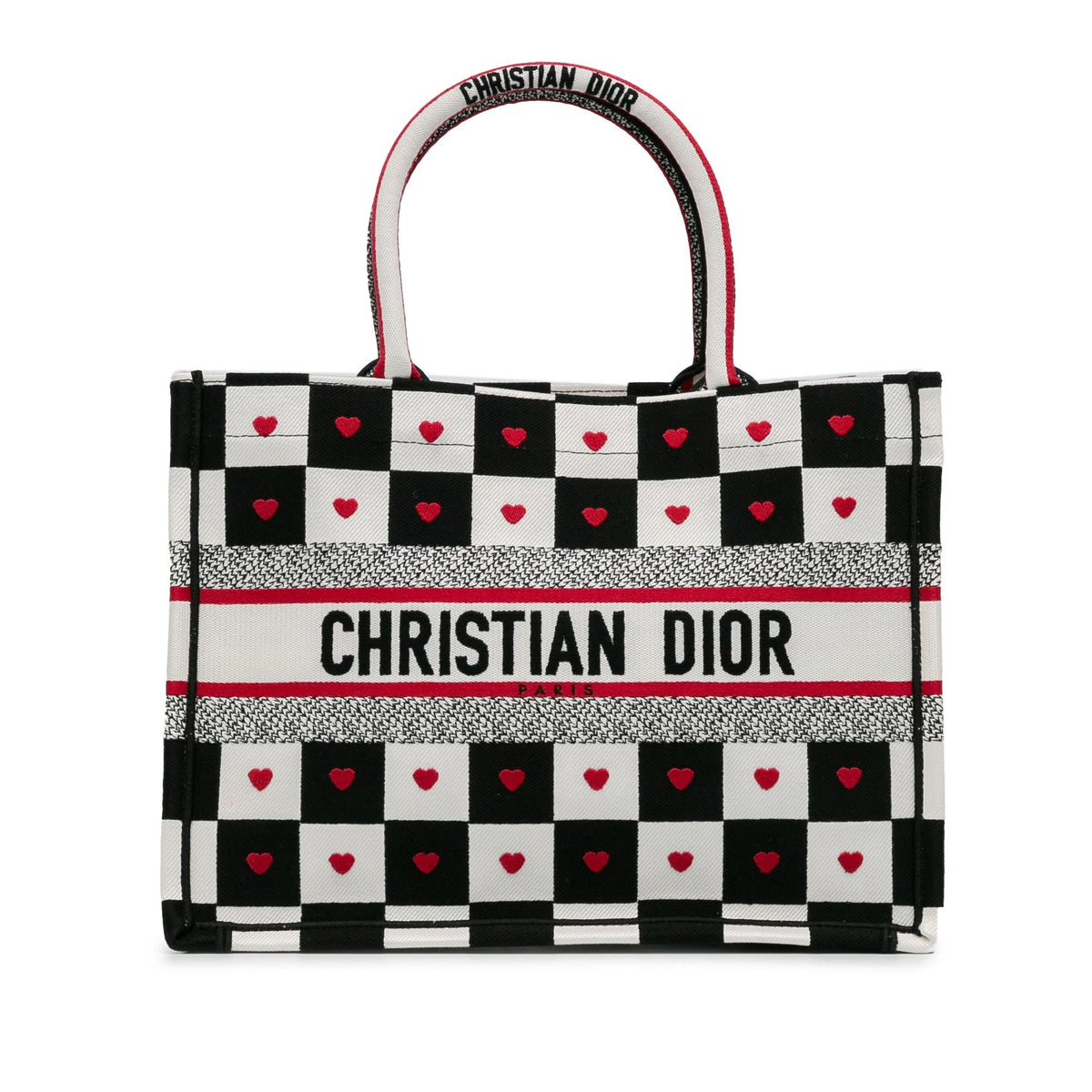 Dior DiorAmour Medium Canvas D-Chess Book Tote
