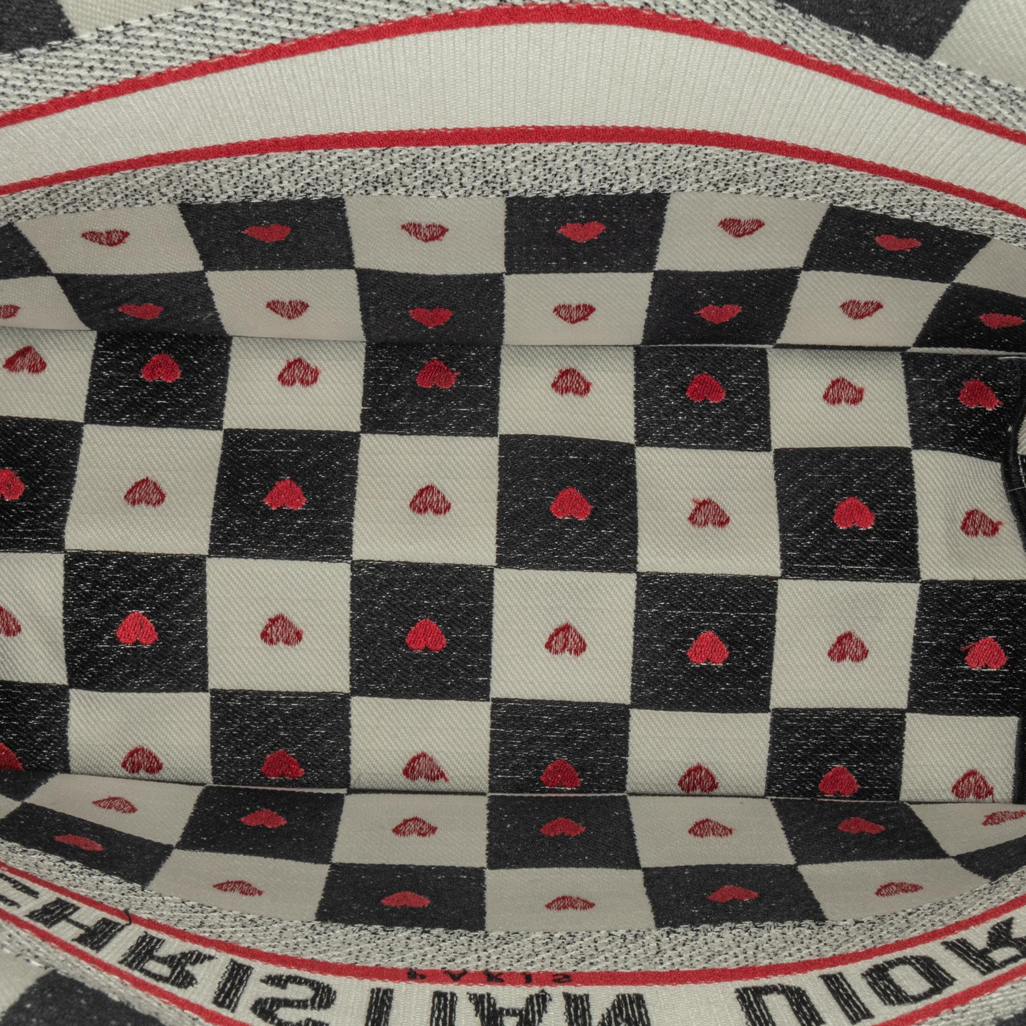 Dior DiorAmour Medium Canvas D-Chess Book Tote
