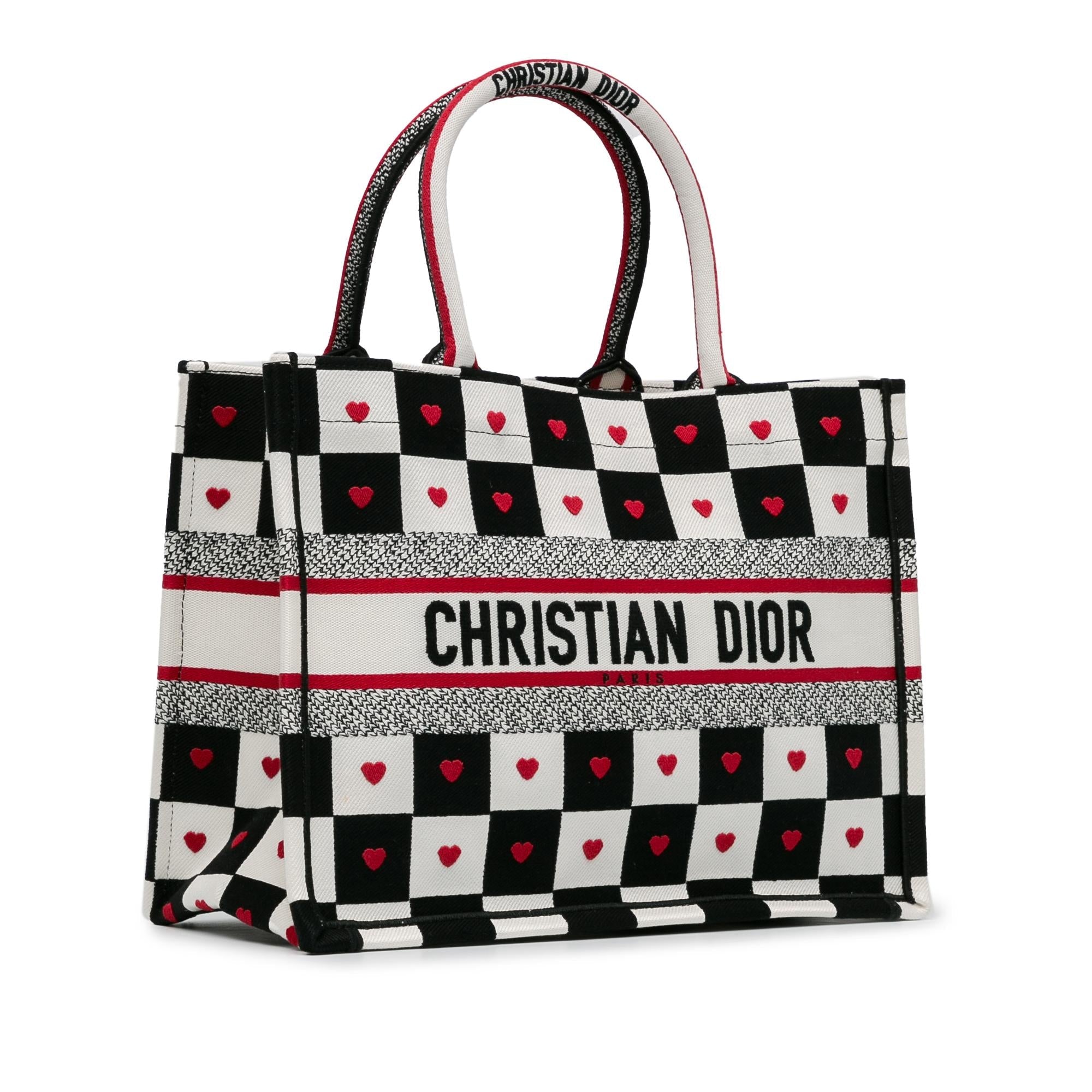 Dior DiorAmour Medium Canvas D-Chess Book Tote