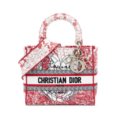 Dior DiorAmour Medium Embroidered Canvas Royale Lady D Lite