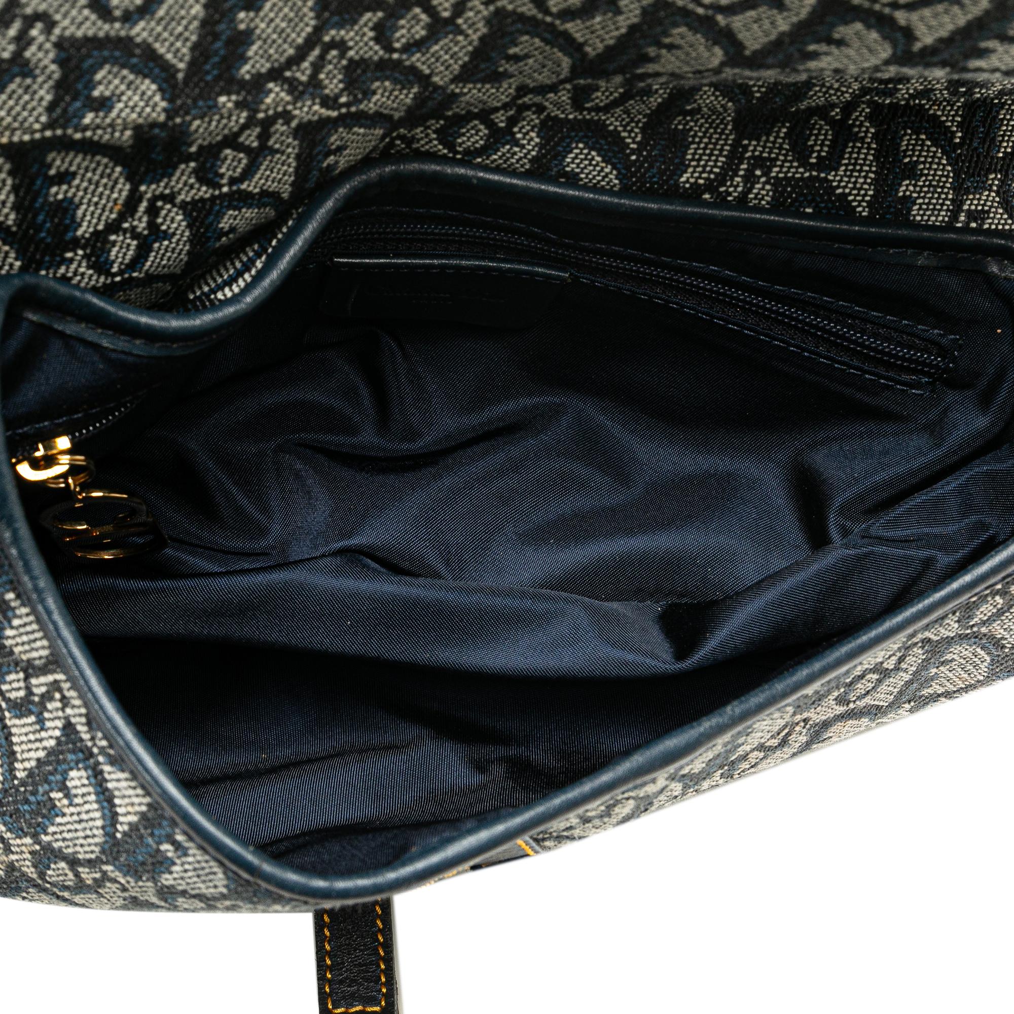 Dior Diorissimo Canvas Saddle Bag
