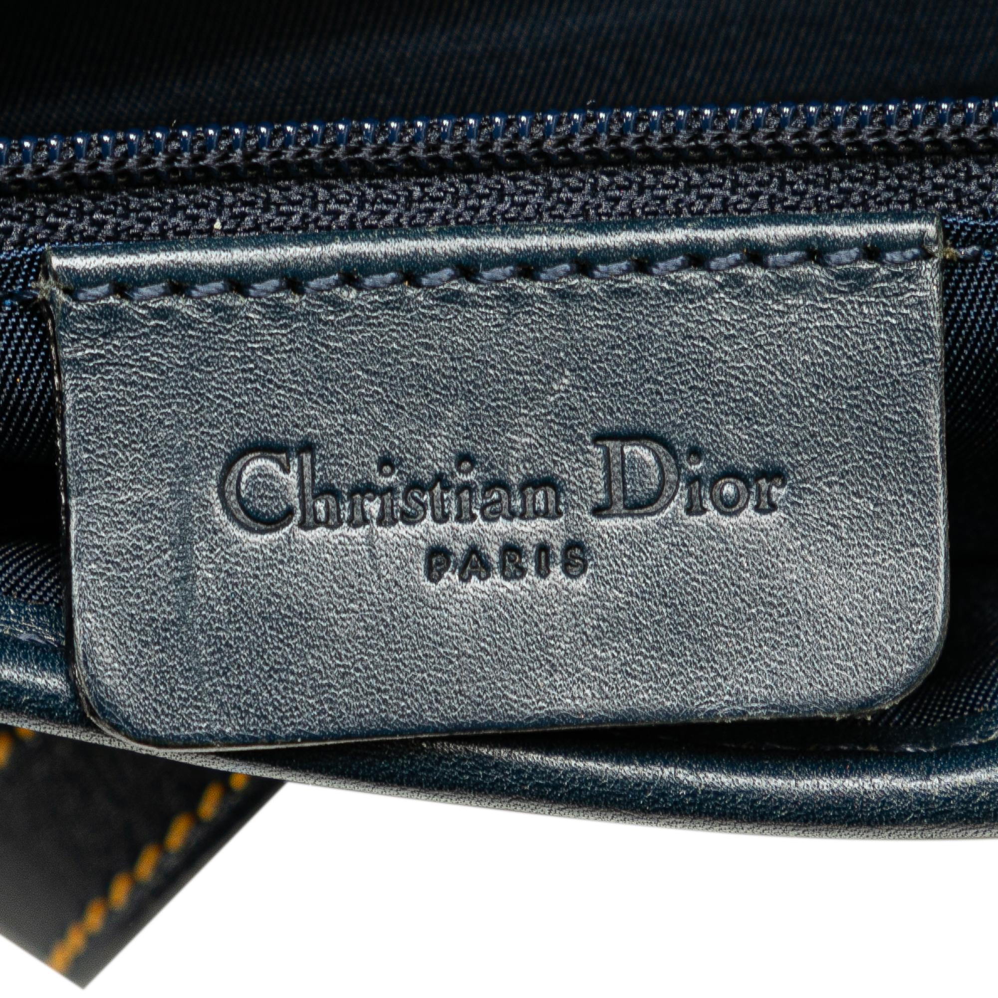 Dior Diorissimo Canvas Saddle Bag