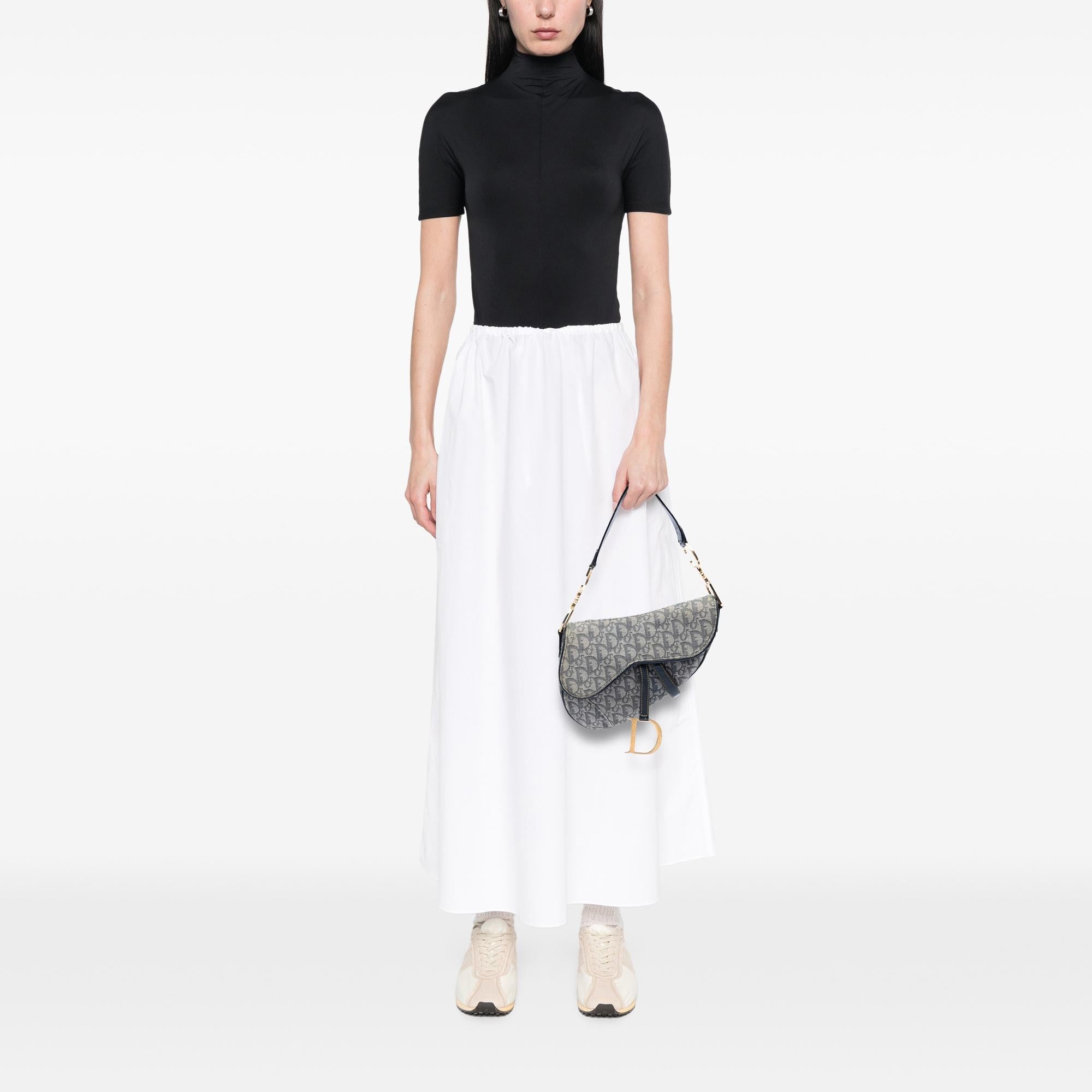 Dior Diorissimo Canvas Saddle Bag