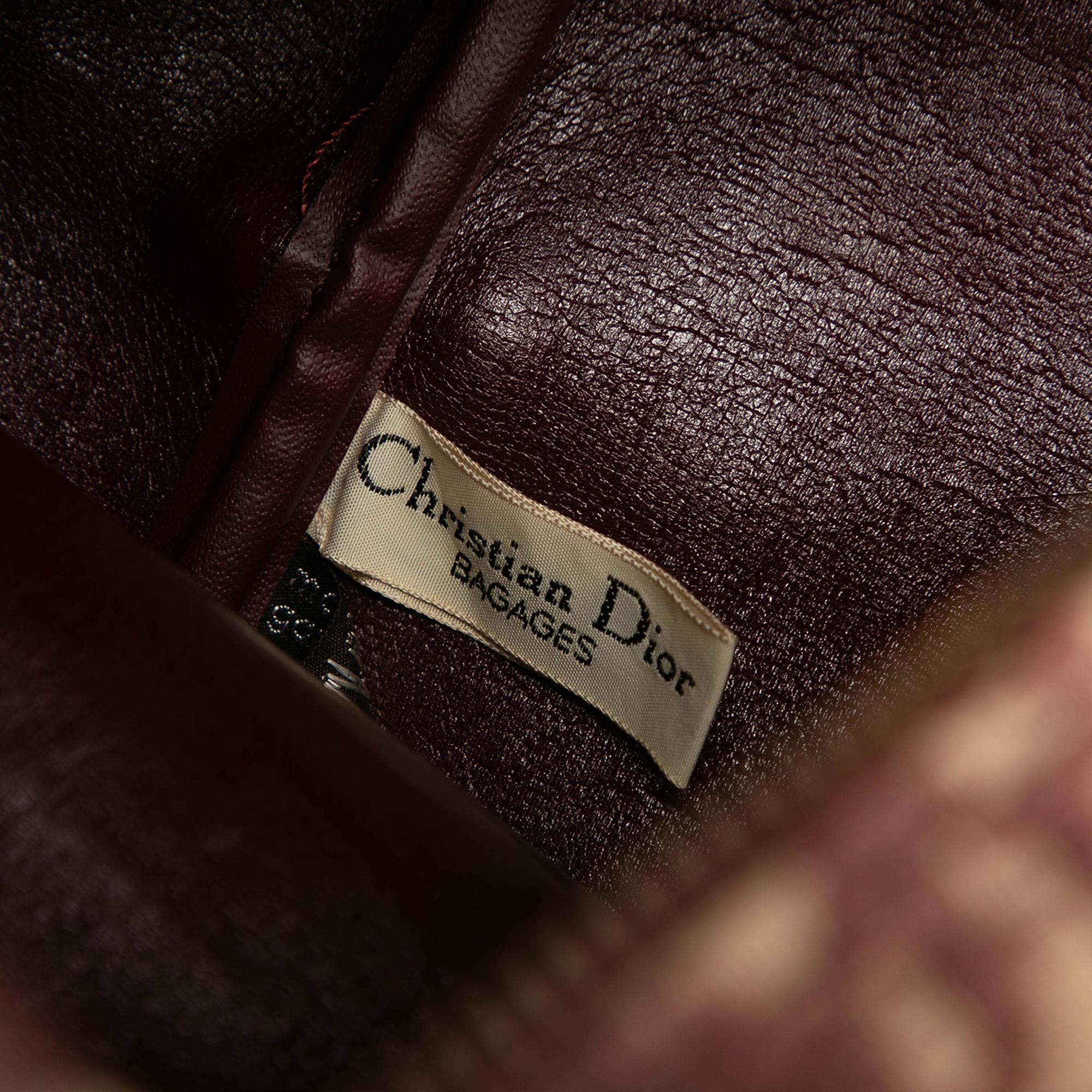 Dior Diorissimo Trotter Canvas Boston Bag