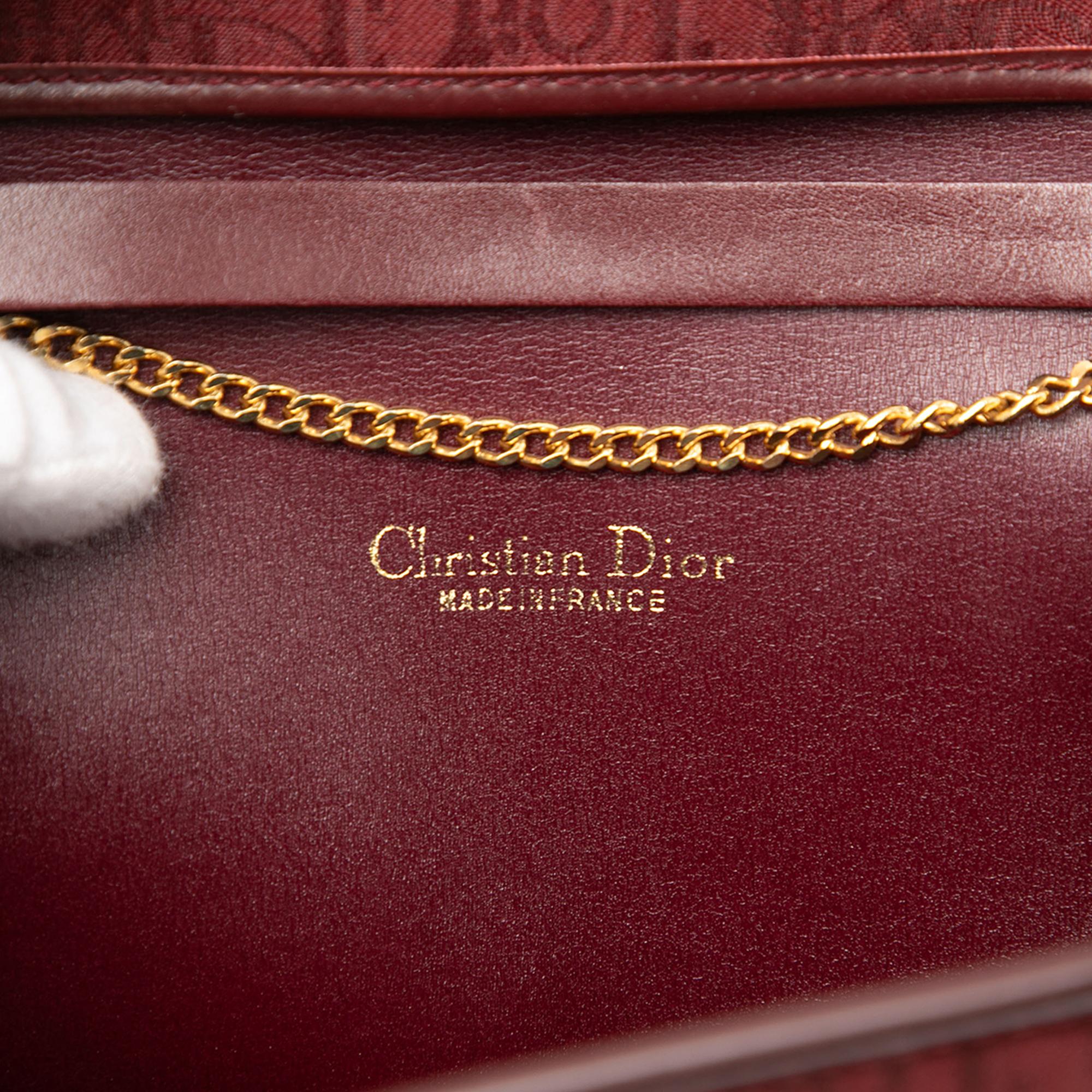Dior Diorissimo Trotter Canvas Chain Crossbody