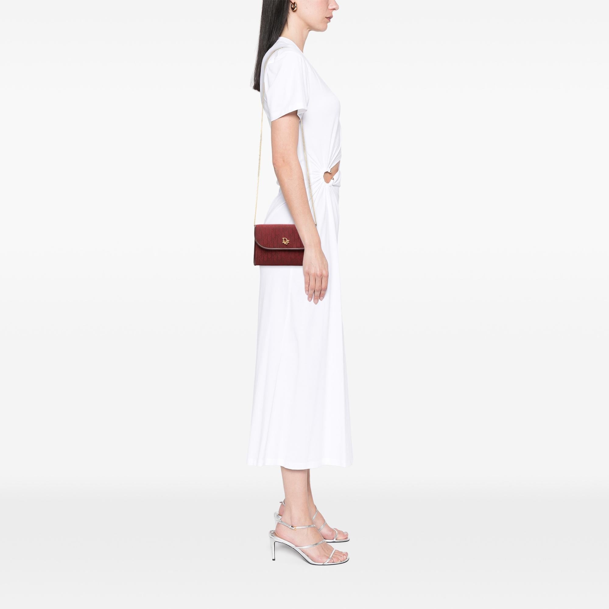 Dior Diorissimo Trotter Canvas Chain Crossbody