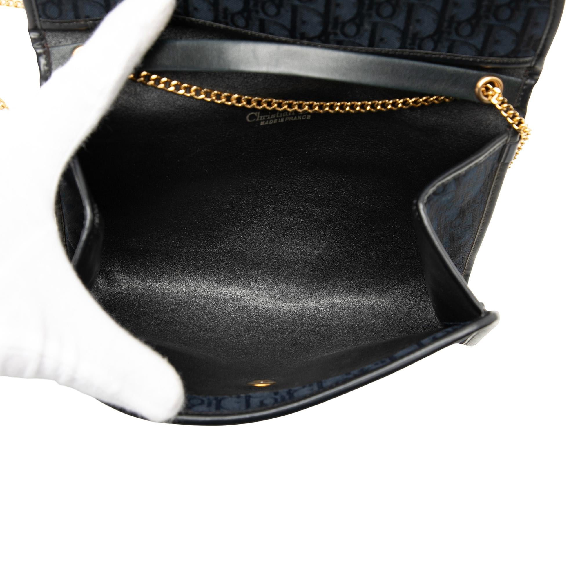 Dior Diorissimo Trotter Canvas Chain Crossbody