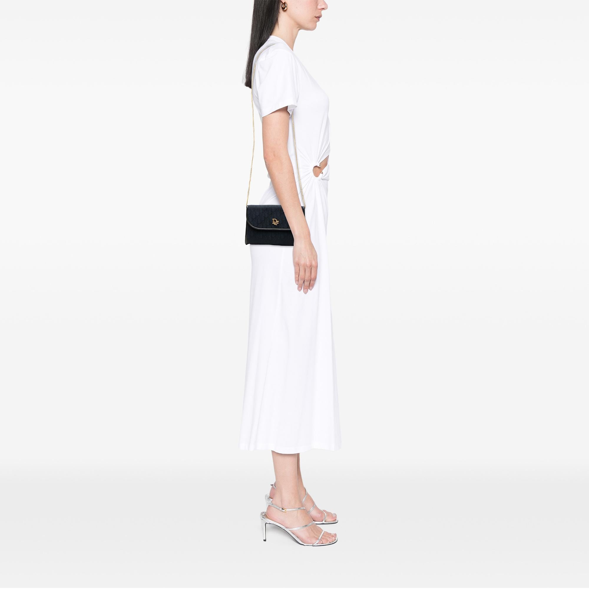 Dior Diorissimo Trotter Canvas Chain Crossbody